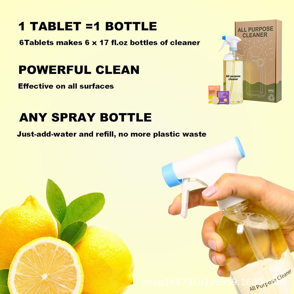 Spot Goods#Multifunctional Cleaner Multifunctional Effervescent Tablets for Tiles, Toilets, Glass, M