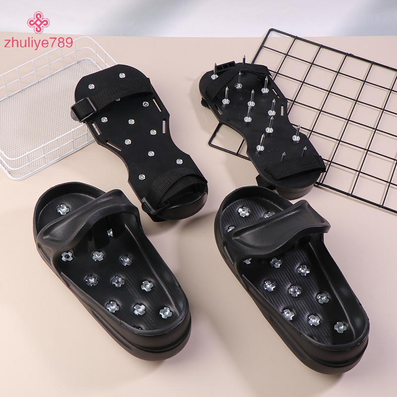 <zhuliye789> ยืดหยุ่น Spiked รองเท้าสําหรับอีพ็อกซี่เคลือบพื้นอีพ็อกซี่สี Self-Leveling ซีเมนต์ EVA 