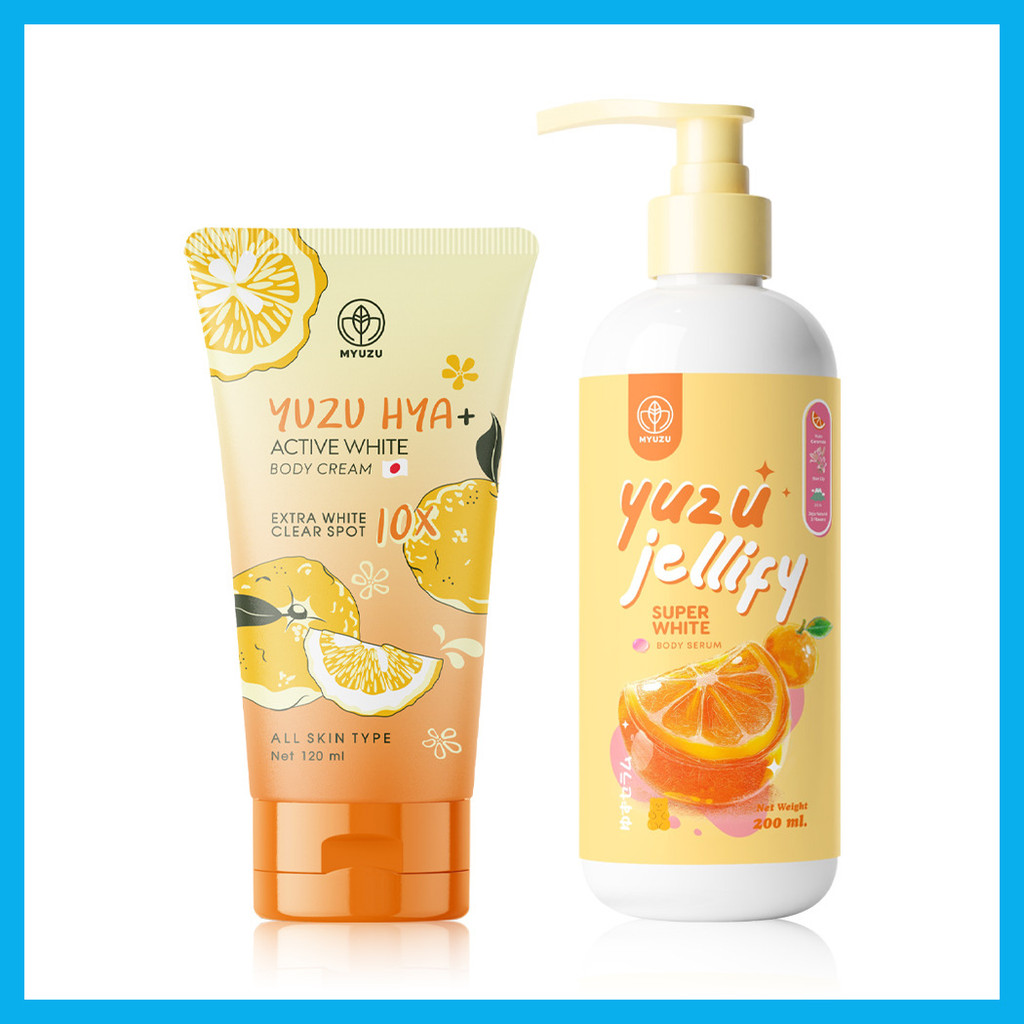 Myuzu Set 2 Item Yuzu Hya Active White Body Cream 120ml + Jellify Super White Body Serum 200ml มิวซุ เซทบำรุงผิวกาย. - รูปที่ 3