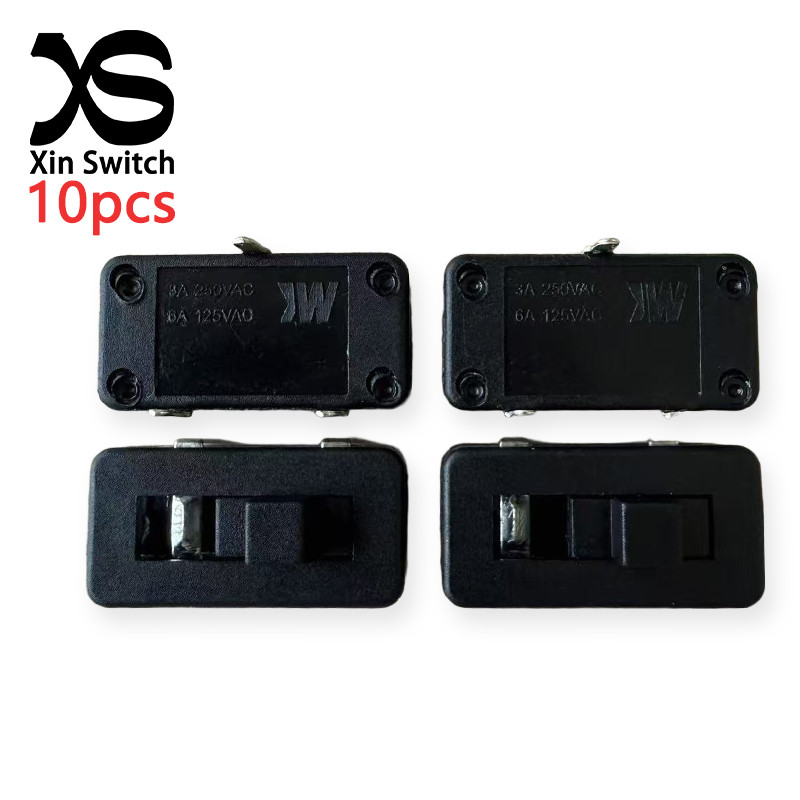 10PCS SS12J01 2-Position 3-Pin Toggle Switch Black Shell 19.8*10*6.2H 3A 250VAC/6A 125VAC High Curre
