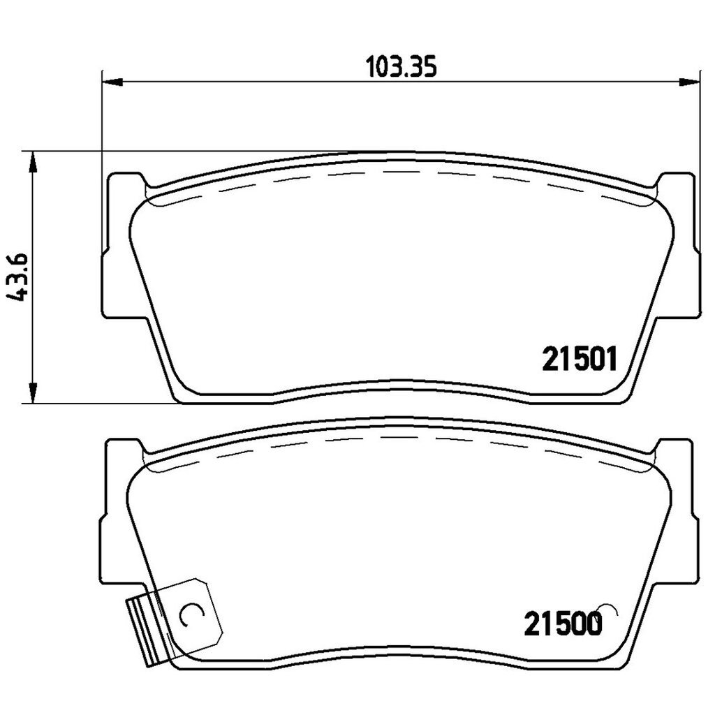 ผ้าดิสเบรคหน้า SUZUKI VITARA 3ประตู 3Doors SE416 SE419 1.6 1.9 1988-1998