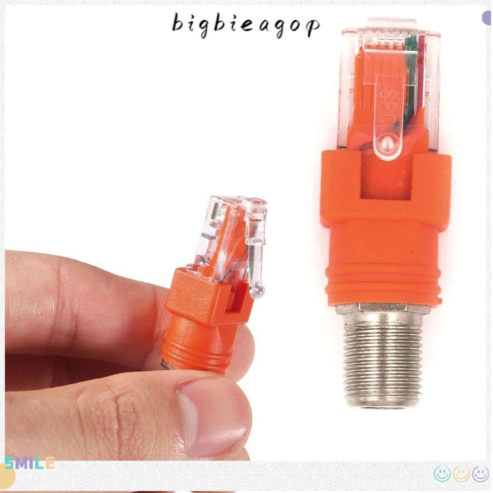 BIGBAEEP BNC F-Type Connector, อะแดปเตอร์ Coax RJ45 ถึง RF ซ็อกเก็ตหญิง RJ45 ถึง RF Connector, Coupl