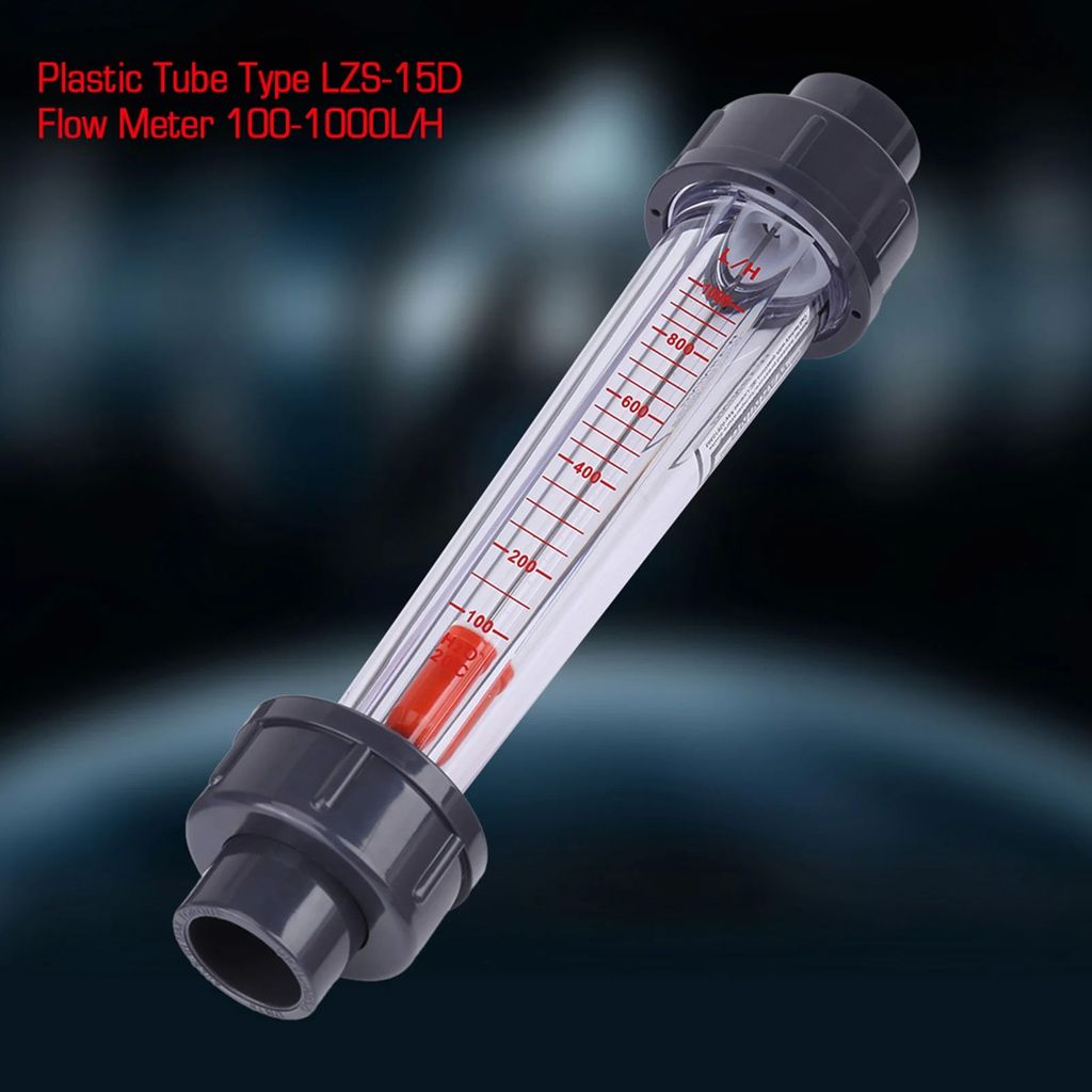 เครื่องวัดการไหลทันทีหลอดพลาสติกประเภท 100‐1000L/H เครื่องวัดน้ํา Flowmeter LZS-15D เครื่องวัดการไหล