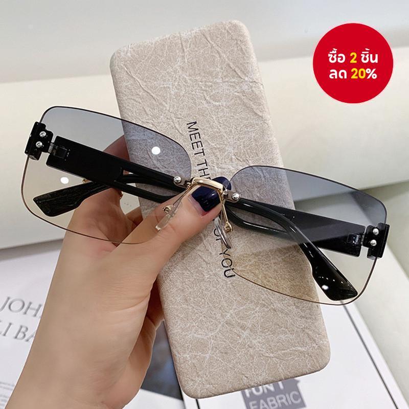แฟชั่นสลิมฟิตแว่นกันแดดไม่มีขอบป้องกันรังสียูวีเฉดสีสําหรับผู้หญิงทุกโอกาส