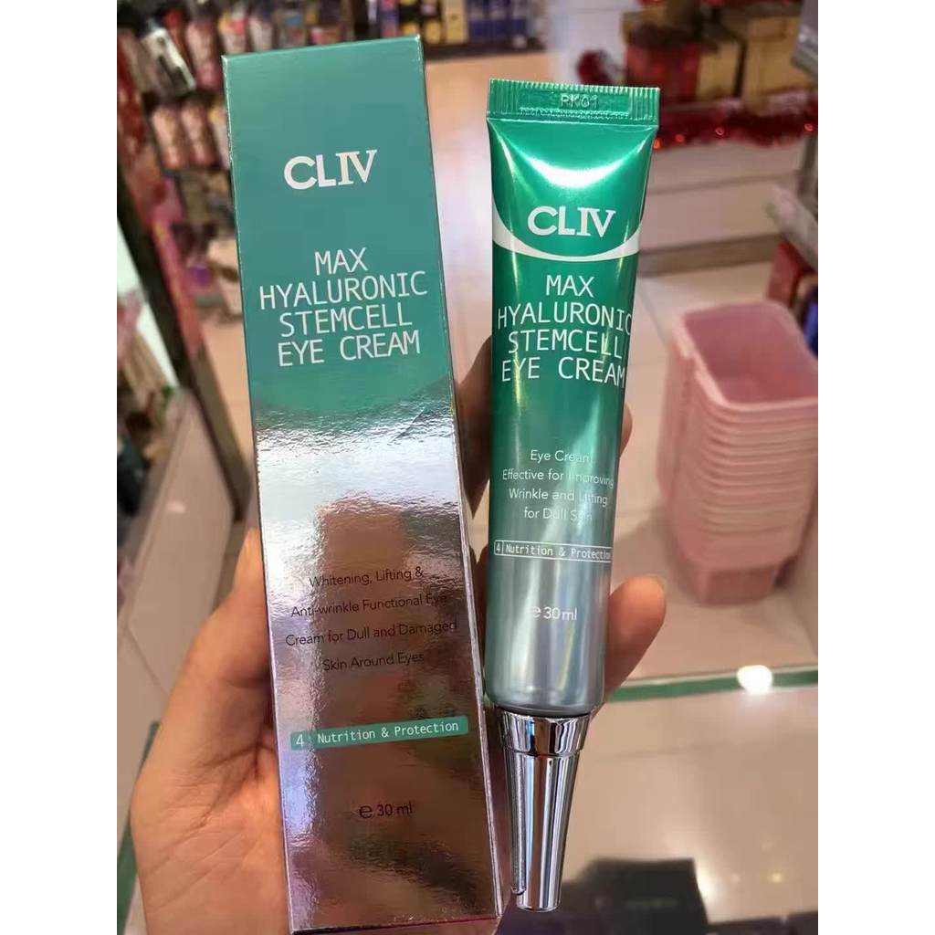 ฮ่องกงช้อปปิ้ง CLIV CLIV Moisturizing Eye Cream 30ml Hydrating ลดความหมองคล้ํา Fine Lines Eye กระเป๋