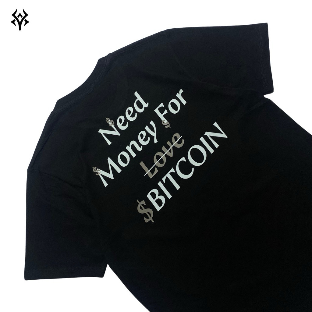 เสื้อยืด Trader BITCOIN VOL 1 Special Edition YushaFx Cotton Combed 24s สีดํา
