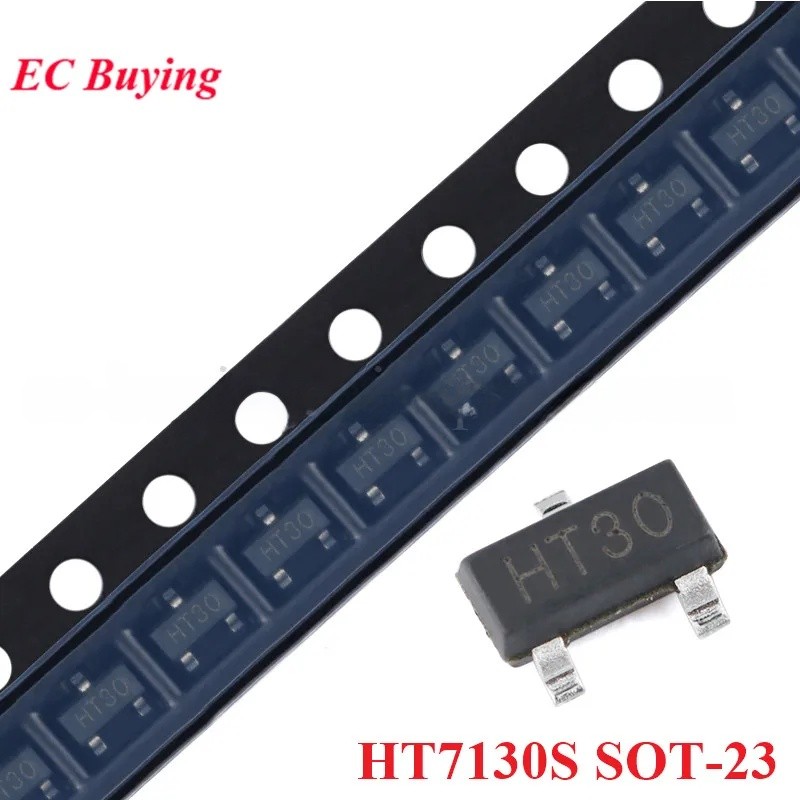 50/10pcs HT7130S SOT-23 HT7130 7130 7130S SOT23 เอาต์พุต 3.0V/100mA แรงดันไฟฟ้าต่ํา Dropout Linear R