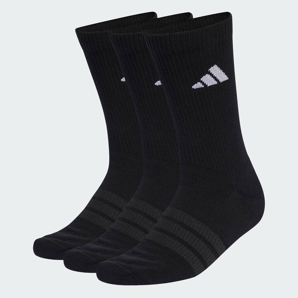 adidas Lifestyle & Gym & Training CUSHIONED SPORTSWEAR CREW SOCKS 3 PAIR PACK Unisex Black KC9626