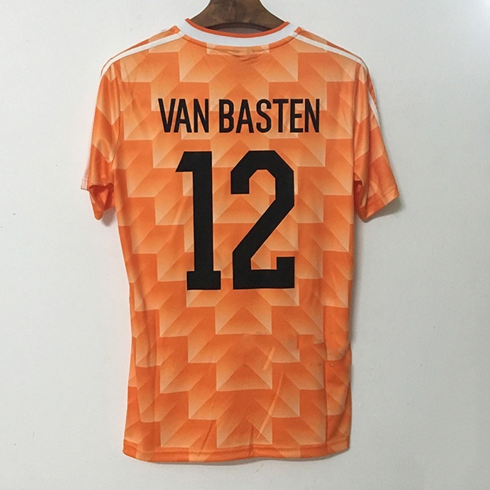 1988 เนเธอร์แลนด์ Retro Home Away Jersey ฟุตบอล Gullit Van Basten เสื้อ