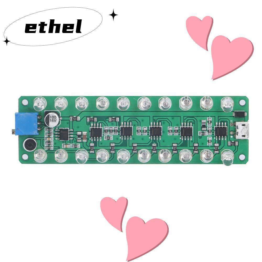 ETHEL VU Meter,จอแสดงผล LED ย้อนกลับการเชื่อมต่อป้องกัน LED VU Meter, LED ระบุ Melody Light ควบคุมเส