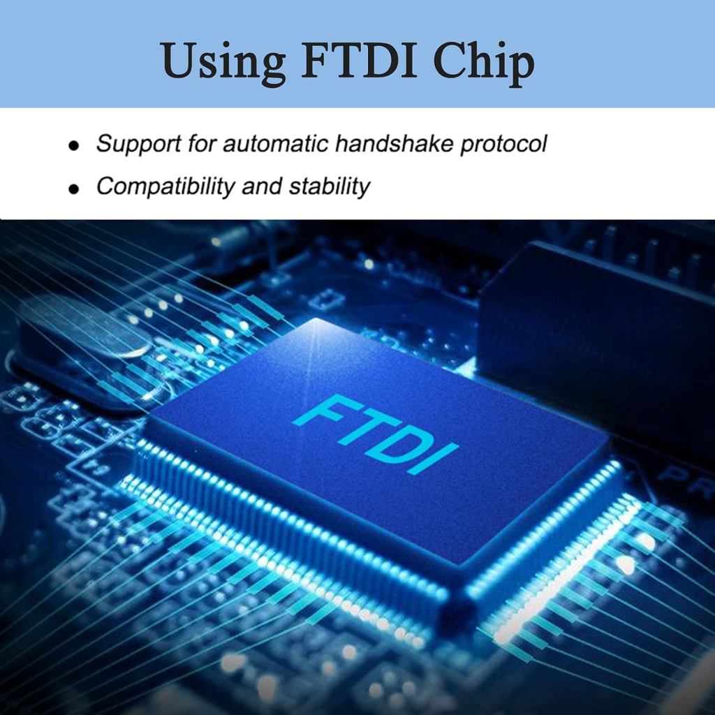 UOTEK USB to RS-485 RS-422 Converter Cable 4.9FT USB to RS485 RS422 Adapter with FTDI Chip Support W