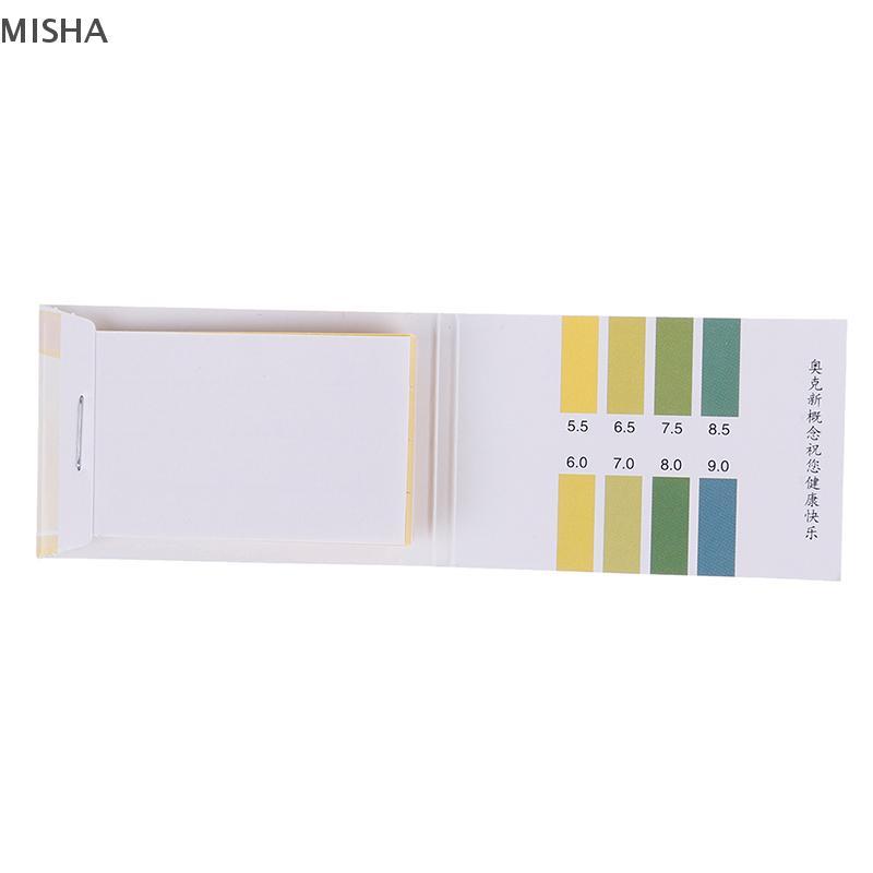 Misa 80Strips Meters Indicator PH มูลค่า 5.5-9.0 กระดาษทดสอบ Litmus กรดอัลคาไลน์ Nice