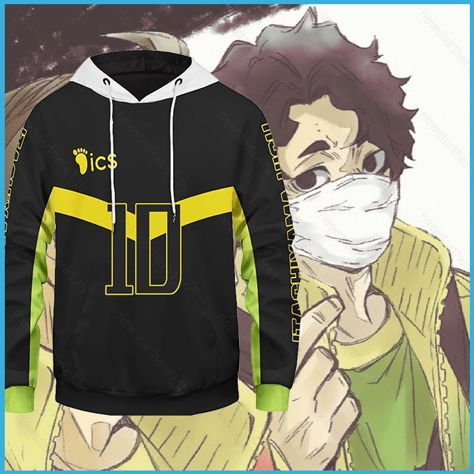 NS1 ไฮคิว!! คอสเพลย์ Itachiyama Kiyomi Sakusa ฮูดดี้สำหรับปาร์ตี้และฮาโลวีน