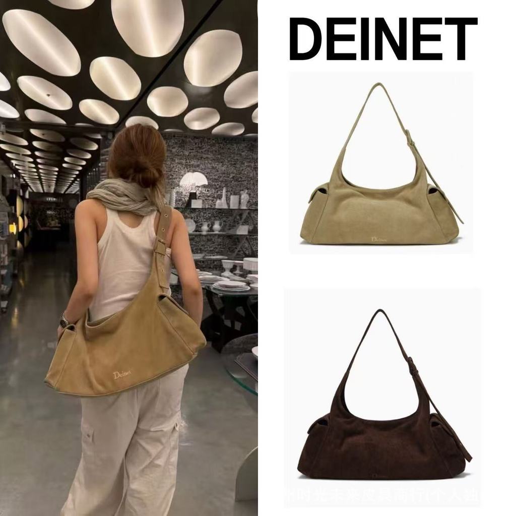 กระเป๋าถือและสะพายได้แบบ Underarm Tote สไตล์เกาหลีฤดูใบไม้ร่วง จากแบรนด์ Deinet สำหรับผู้หญิง