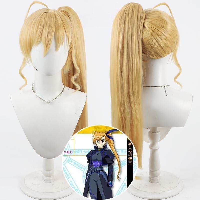 Magical Girl Lyrical Nanoha Takamachi Vivio Cosplay Wig Hollywood Outfit Heat Resistant Synthetic Ha