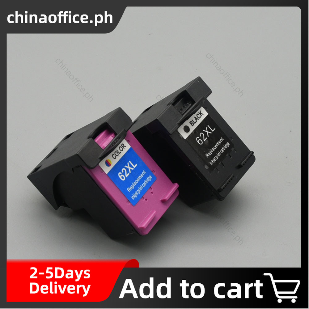 ใช้งานร่วมกับ HP 62 ตลับหมึก HP 62XL ตลับหมึก HP 62 สีดําหรือตลับหมึกสีสําหรับ OfficeJet 5740 5746 E