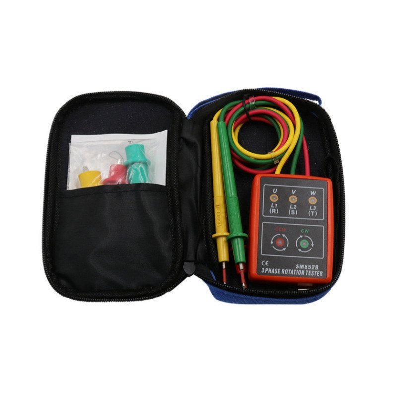 /Xinbaoke เครื่องมือการวัด Order Phase SM-852 เครื่องวัดลําดับเฟสและเครื่องตรวจจับลําดับเฟส State SM