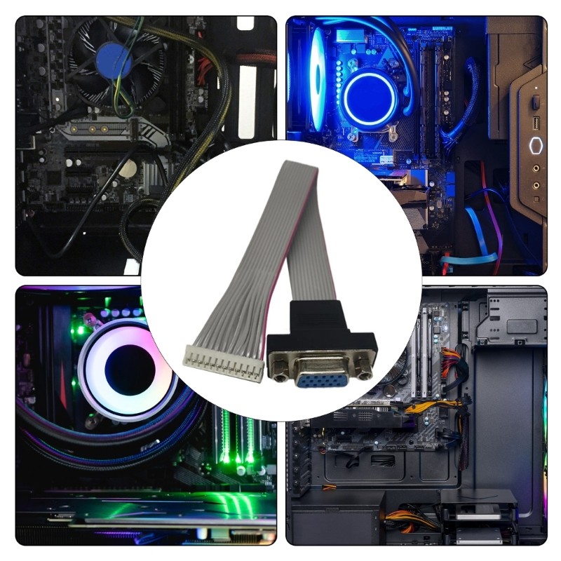 Kelln Essential 12Pin VGA ถึง PH2 0 สายแปลงสําหรับไม่มีรอยต่อ Integration ระหว่างแหล่ง VGA และจอแสดง