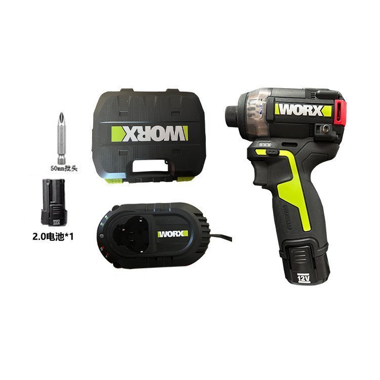 Wicks 12V ความดันน้ํามันลดเสียงรบกวนไขควง WU138 แบตเตอรี่ลิเธียมBrushless สว่านไฟฟ้ากระแทกไขควงไฟฟ้า