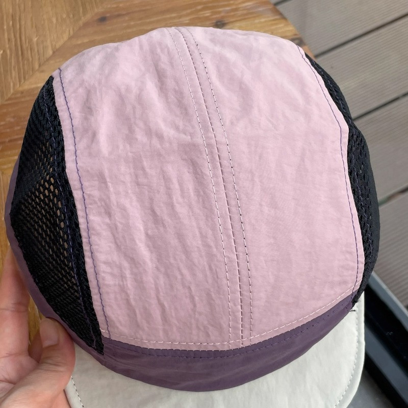 หมวกแก๊ป 5 แผ่น หมวกเท่ๆ สีผสม ตาข่าย ผ้าแห้งเร็ว กันแดด ผู้ชาย ผู้หญิง แฟชั่น sport วิ่ง ใช้ในชีวิตประจำวัน 7 สีให้เลือก cap - รูปที่ 6