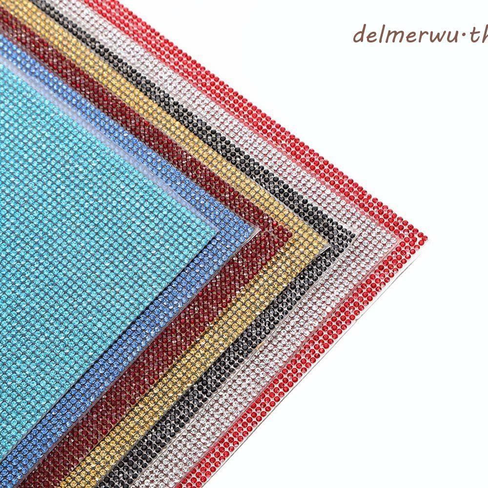 DELMERWU Gem Stickers หลากสี Self-Adhesive Glitter Gift Decorative