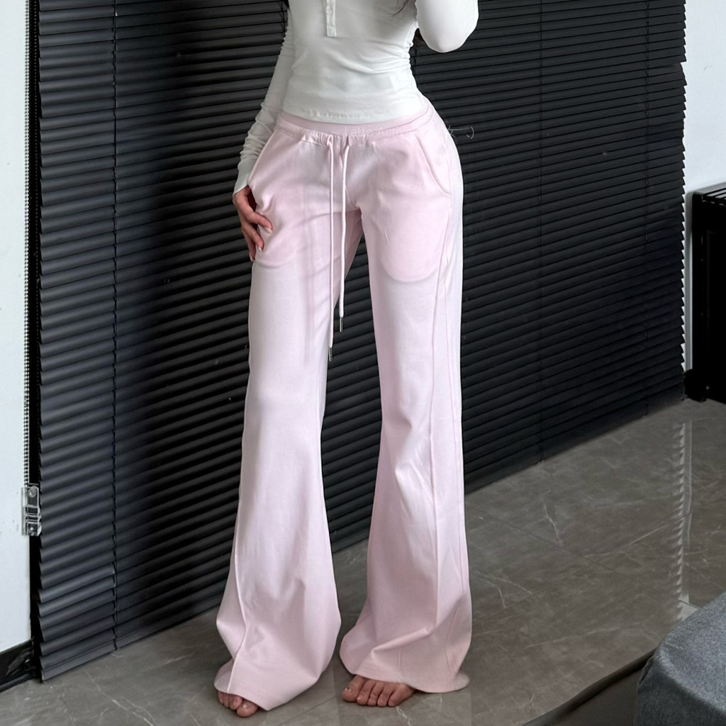 FitWild Flared Goddess Leggings – ผ้าฝ้าย 70% Cloud-Feel, Booty-Lift Drape, 6 K-Japan Shades SL จัดส