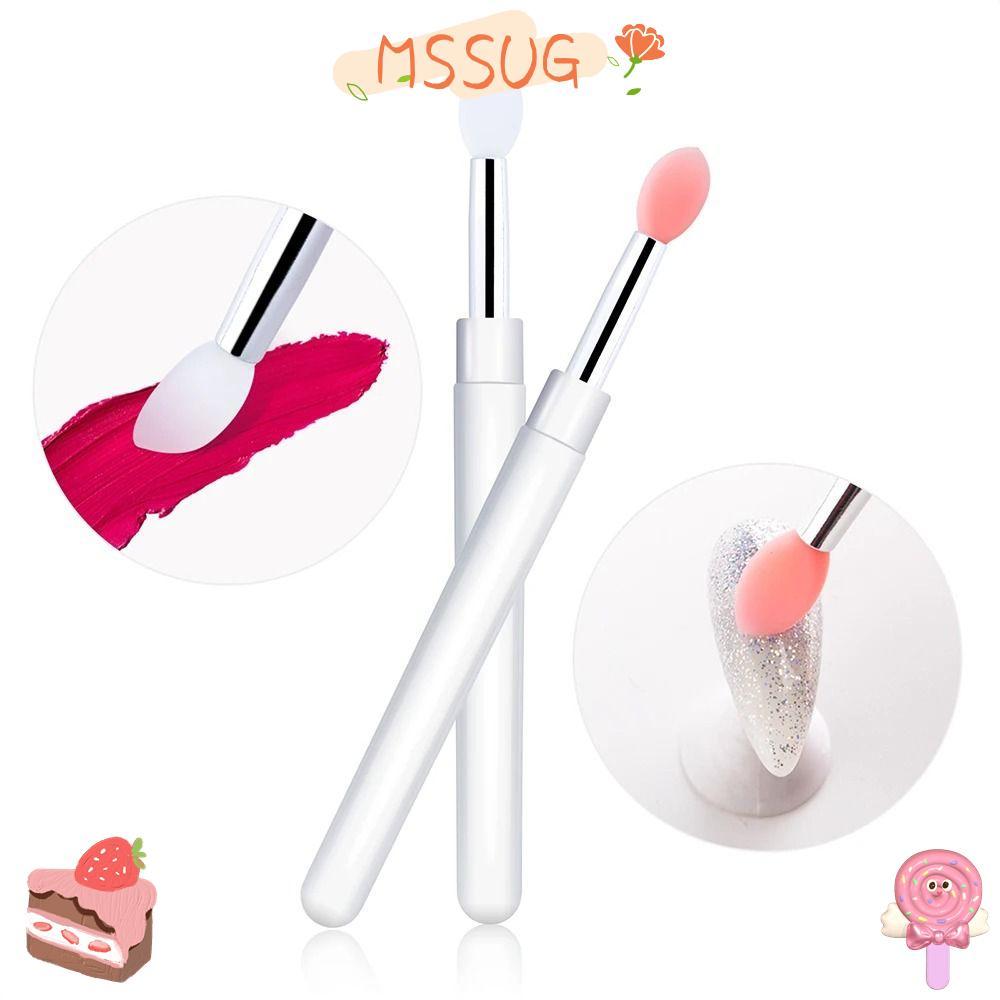 MSSUG Nail Arts Silicone Applicator Stick, Spatula Stick Gel Brush & Picker Nail Art Brush, for DIY 