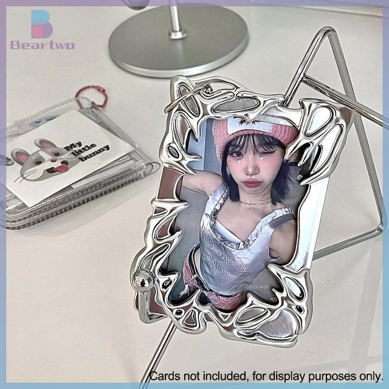 < beartwo > Electroplated Premium Feeling Creative Card Holder K-POP Idol Card Holder ใหม่