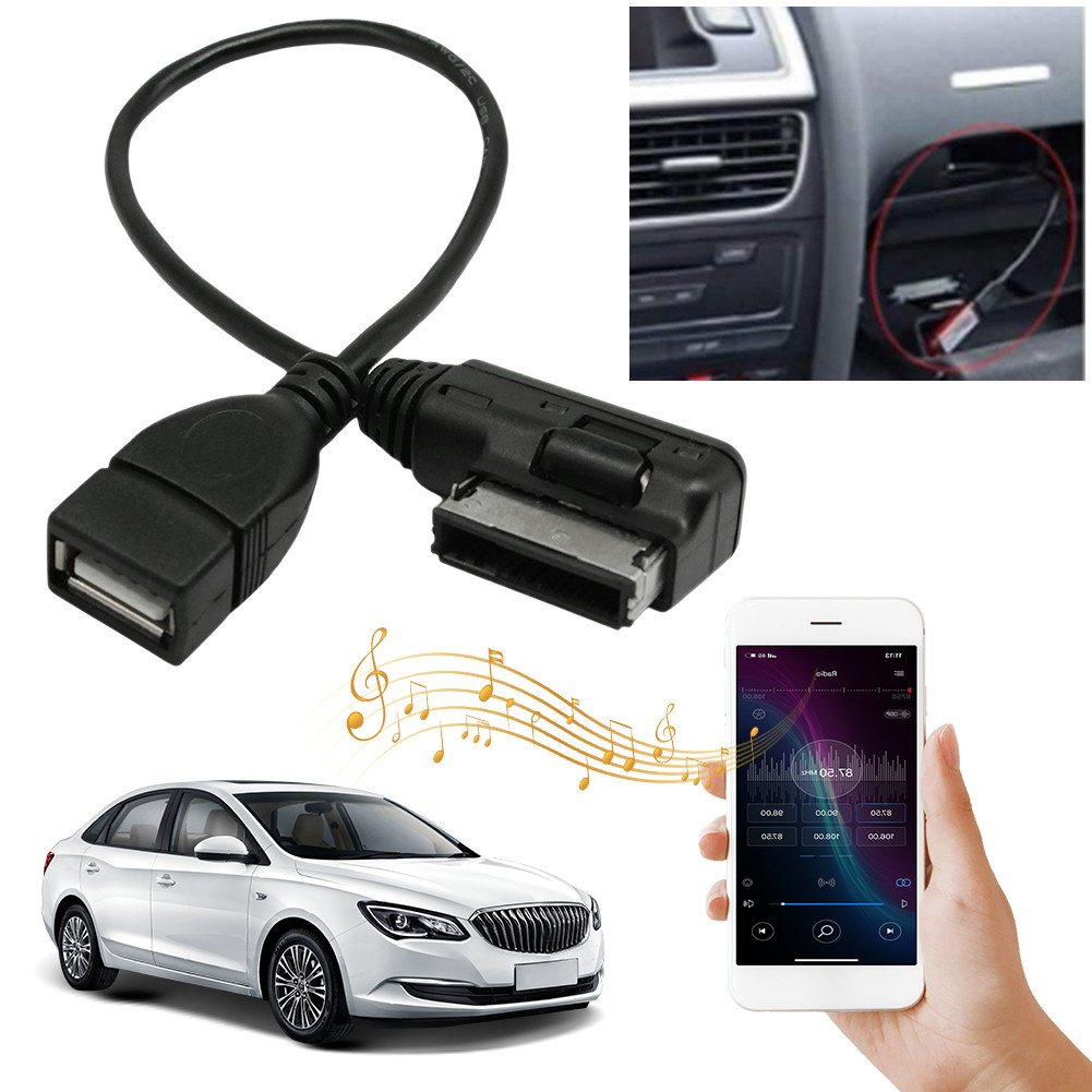 Music Media Adapter Audio AUX Adapter Data Wire Music MDI MMI AMI To USB Female for VW for Audi A6L 