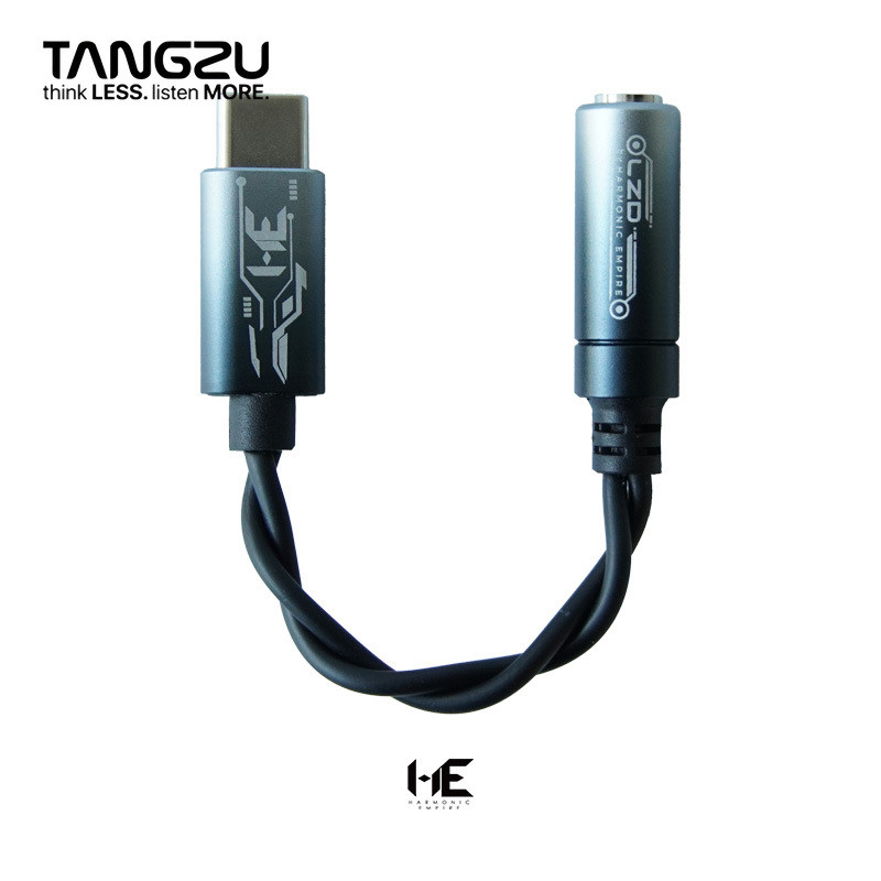 TangZu HE LongZhongDui DAC KT02F20 ชิปถอดรหัสหูฟังเครื่องขยายเสียง Type-C ถึง 3.5 มม.รองรับ 192kHz 2