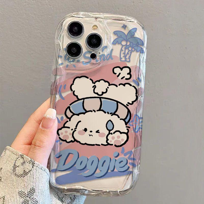 Puppy IPhone15iPhone1 เคสโทรศัพท์มือถือ IPhone13/14promax Soft Case 12/11/XR ใหม่ 78P โปร่งใส NYQB