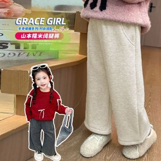 ฤดูใบไม้ร่วงและฤดูหนาวใหม่ - กางเกงกํามะหยี่หนาสําหรับเด็กกา…