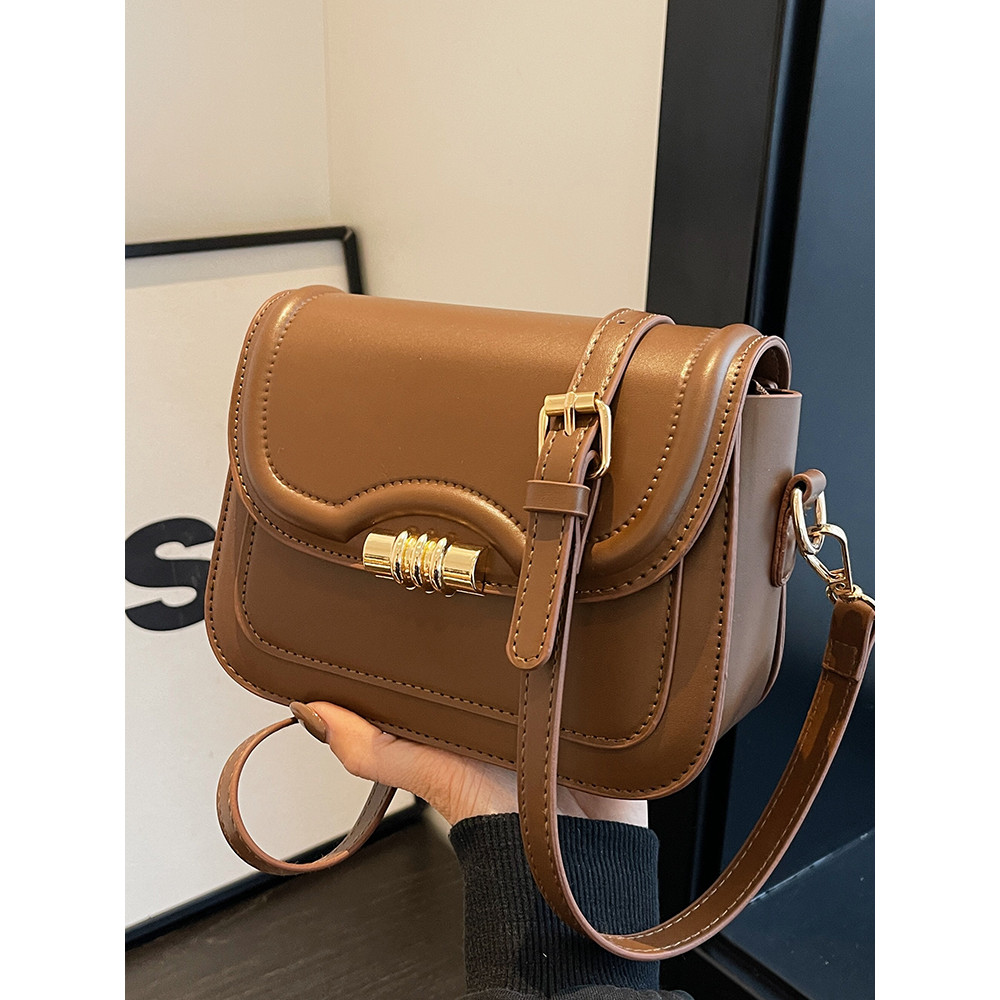 Thailand Lyn Brand - กระเป๋าสี่เหลี่ยมเล็ก retro สไตล์ใหม่ ฤดูใบไม้ผลิและฤดูร้อน พร้อมดีไซน์ One Sho