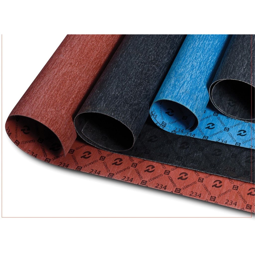 ปะเก็นทนไฟ ปะเก็น หนา 1.5-3mm. สีแดง QUANEST 234 ชนิด Asbestos ทน 380 Cº แรงดัน 5 Kg/cm2 ใช้สำหรับงานสตรีม ลม น้ำ แก๊ส