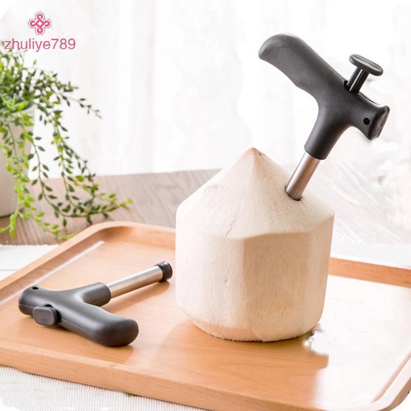 <zhuliye789> เครื่องมือเปิดมะพร้าว ck Water Punch Tap เจาะฟางเปิดรูตัดผลไม้เปิดเครื่องมือ Gadgets คร