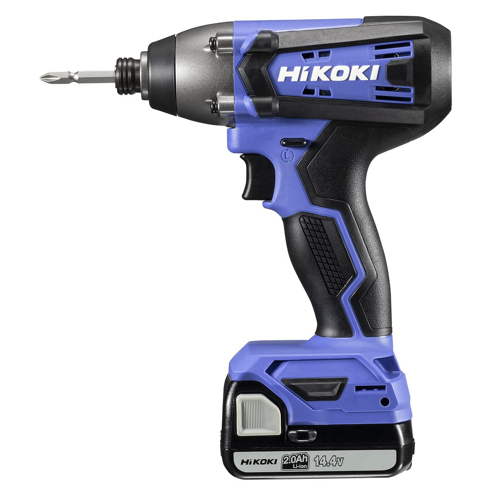 HiKOKI 14.4 ไร้สาย Impact Driver แบตเตอรี่ 2.0Ah × 2 ตัว ชาร์จเจอร์ พร้อมกล่อง FWH14DF(2BG) + ชุดดอก
