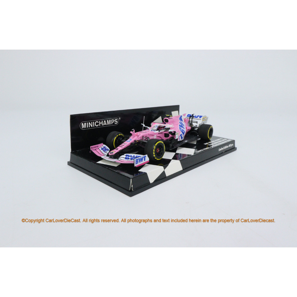 BWT Racing Point F1 1:43 รถเจาะ MINI BWT Racing Point F1 Mercedes RP20- Lance Stroll 3rd Place อิตาเ