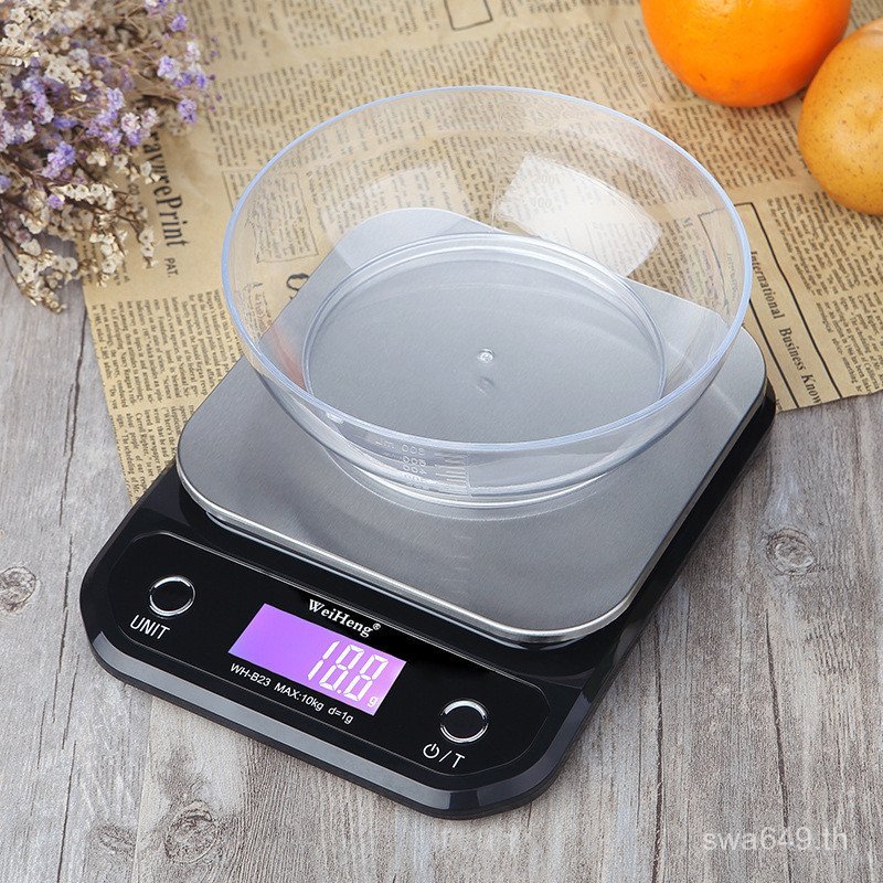 0.1 เครื่องชั่งอิเล็กทรอนิกส์อิเล็กทรอนิกส์ WeiHeng Scale อาหารผัก WeiHeng Baking WH-B23g Scale Tea 
