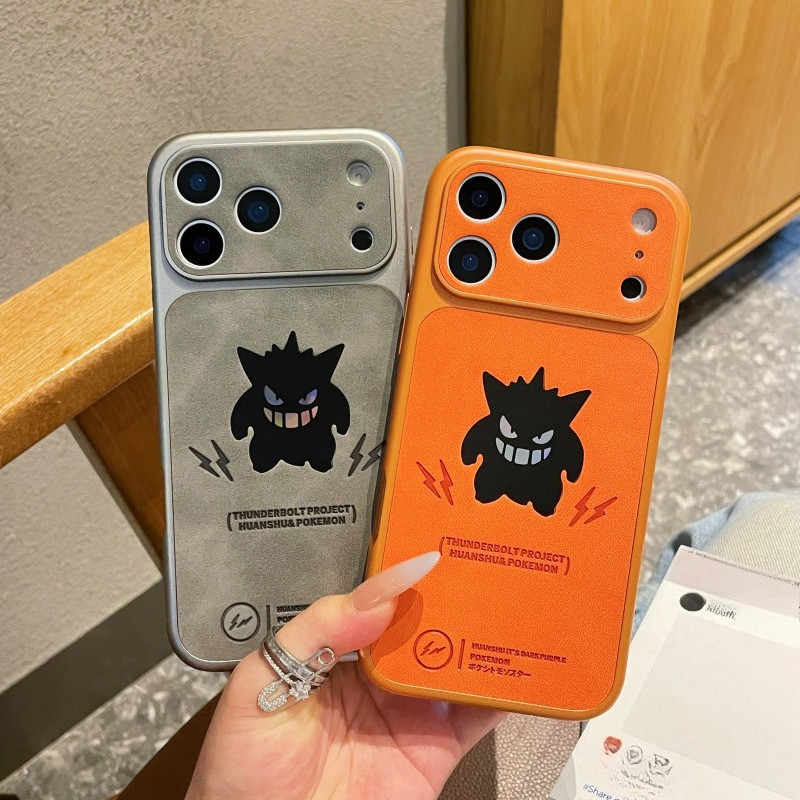 Cool Pokemon Gengar เลเซอร์เคสโทรศัพท์สําหรับ iPhone 17 PRO MAX 17 Air 16 PRO MAX 15 PRO MAX โทรศัพท์ปกหลังสําหรับ iPhone 13 14 PRO MAX กลับ Shell