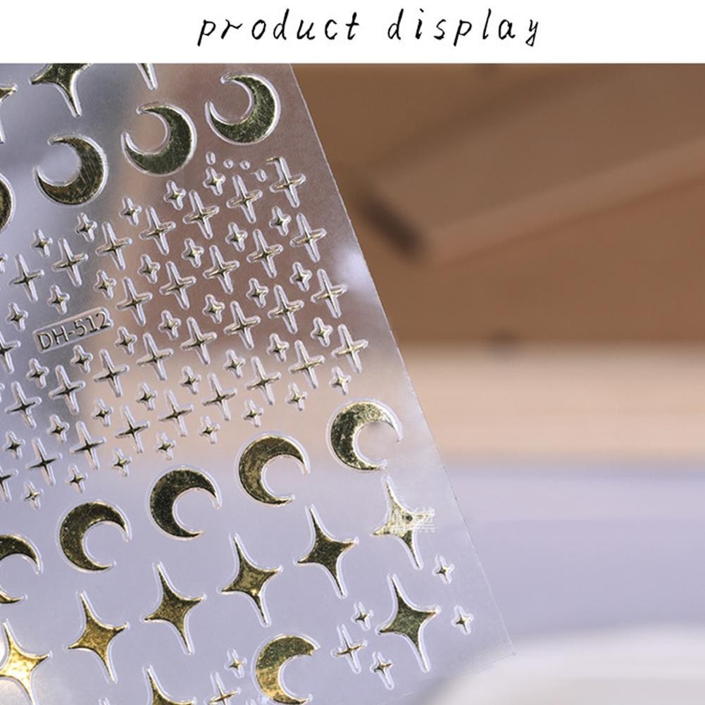 Star สติ๊กเกอร์ติดเล็บเล็บเล็บ 3d Star ตกแต่งสติกเกอร์ Decals อุปกรณ์เสริม O7u0