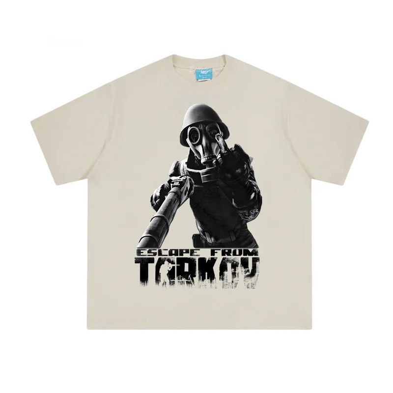เสื้อยืดลายเกม Escape from Tarkov ผ้าฝ้ายคุณภาพสูง สวมใส่สบาย