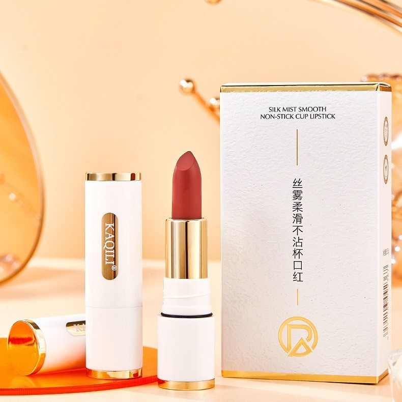 Hot Sale#KAQILI Kaqili Silk Mist Smooth Non-Stick Cup Lipstick Moisturizing Long-Lasting Not Easy to