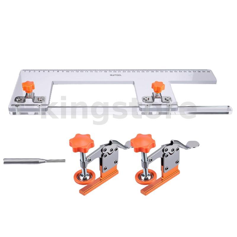 RUITOOL PC เทมเพลตสล็อตแบบไร้มือจับเครื่องมือสล็อตตู้ที่แม่นยําปรับมิติความสามารถสากล