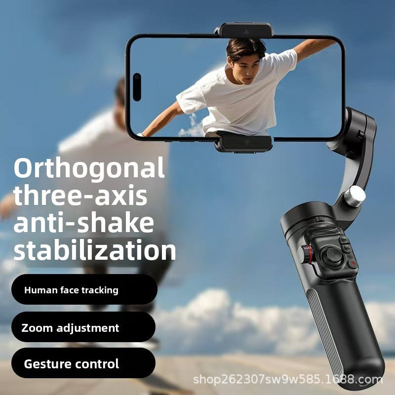 M02 Stabilizer Anti-Shaking Handheld Gimbal กล้องติดตามสามแกนรีโมทคอนโทรลที่ถอดออกได้เติมแสงกล้อง Ai
