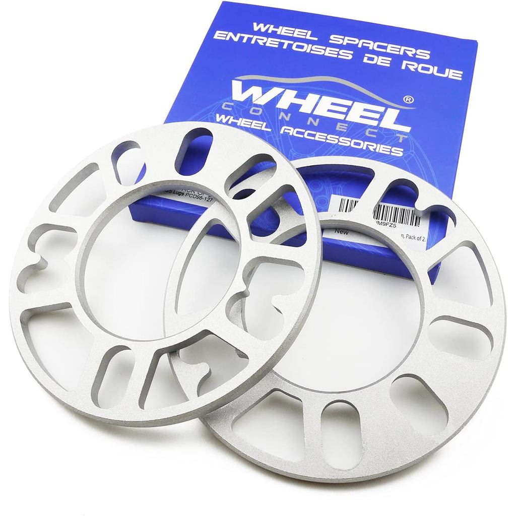 WHEEL CONNECT Universal Wheel Spacer,8mm thickness(5/16inch),Fit bolt pattern 4x98, 4x100, 4x108, 4x