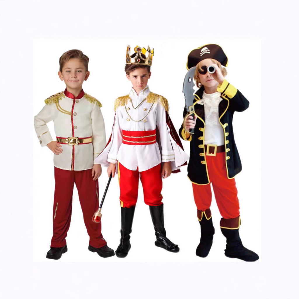 A A Childrens Prince White Horse Fairy Tale เครื่องแต่งกายเด็กฮาโลวีนเครื่องแต่งกายแฟนตาซีคอสเพลย์ 1