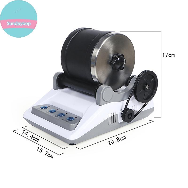 Sund 220V Rock Tumbler ชุด DIY ไฟฟ้า Rock Tumbler หยาบอัญมณีขัดกรวดสําหรับผู้ใหญ่เด็กขัดเครื่อง TH