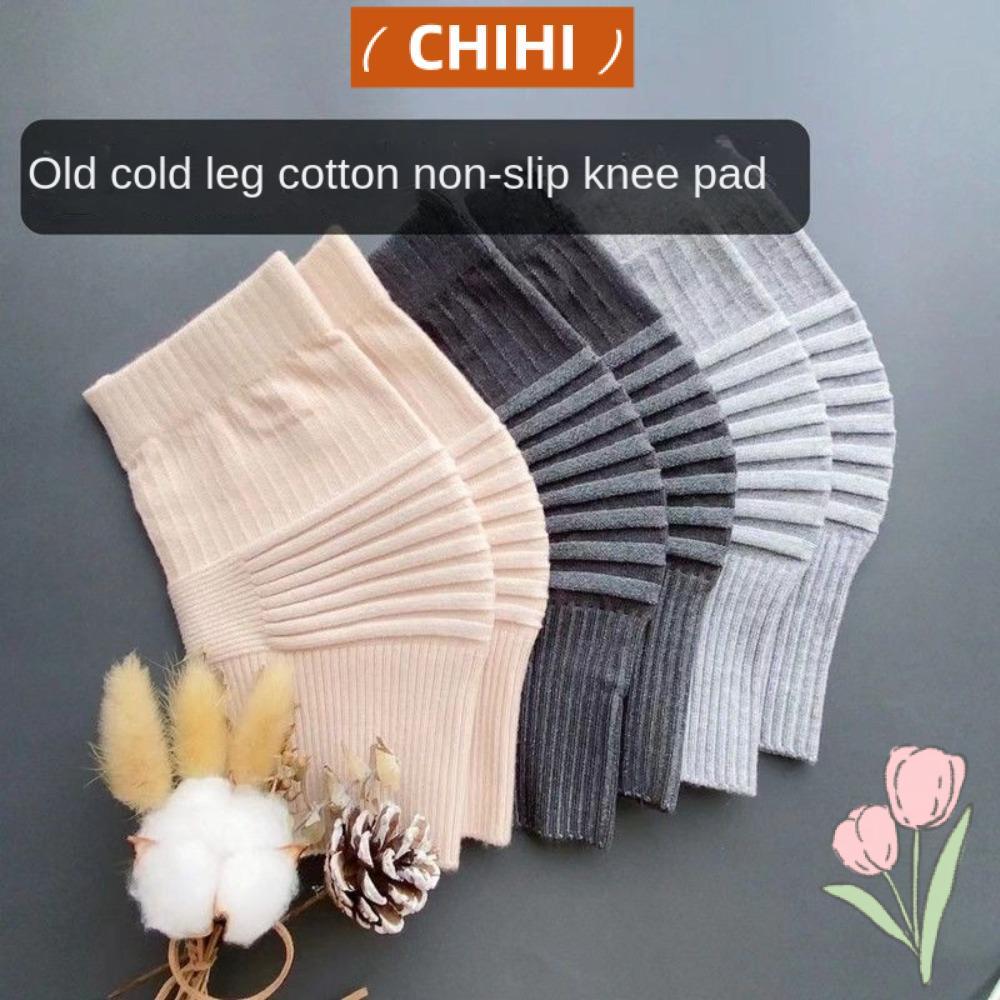 สนับเข่ากีฬา Chihui สีดำและสีเทา ออกแบบมาเพื่อยืดหยุ่นและทนทาน มาพร้อมแถบบีบอัดจากผ้าฝ้าย เพื่อผู้ชายและผู้หญิงที่ชอบออกกำลังกาย