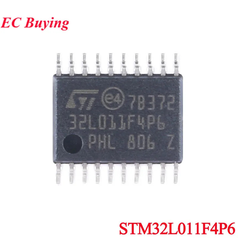 5 ชิ้น/1 ชิ้น STM32L011F4P6 STM32L011 STM32 L011F4P6 L011F4 TSSOP-20 แขน Cortex-M0 + 32-bit Microcon