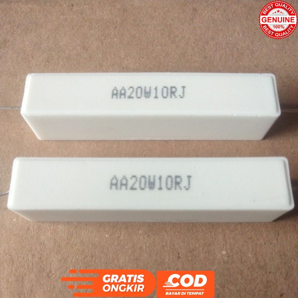 R CHALK 20 WATT 10 OHM RESISTOR AA20W10RJ ขั้นต่ําซื้อ 2 ชิ้น